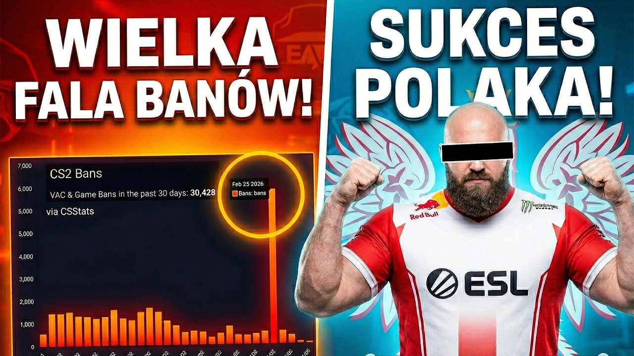 DUŻA FALA BAN&Oacute;W w CS2 i REKORD KUBENA!