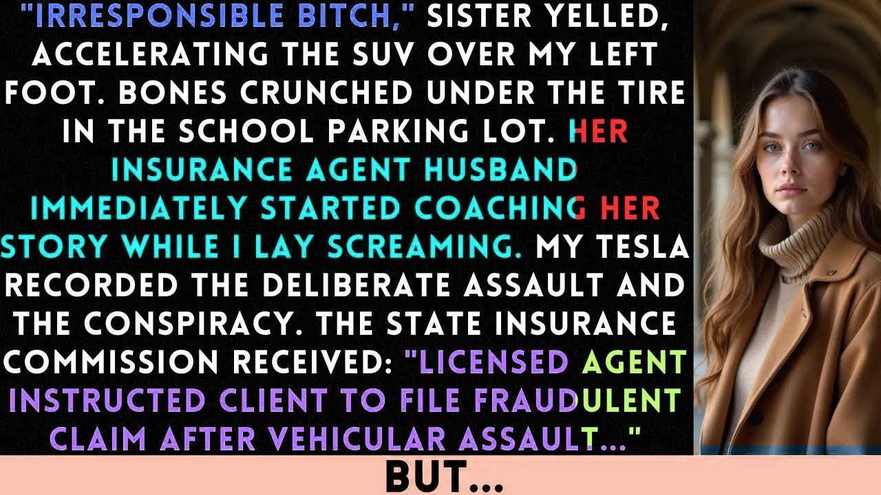 Sister Ran Over My Foot For Not Watching Her Kids—The Dashcam Reached Four Insurance Investigator...