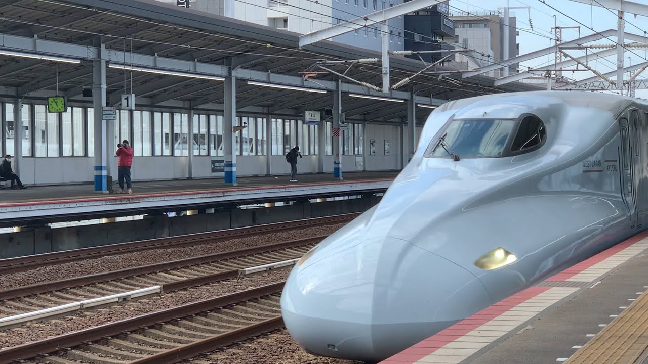 山陽九州直通新幹線さくら車窓！区間は福山駅から岡山駅まで乗っていきます。