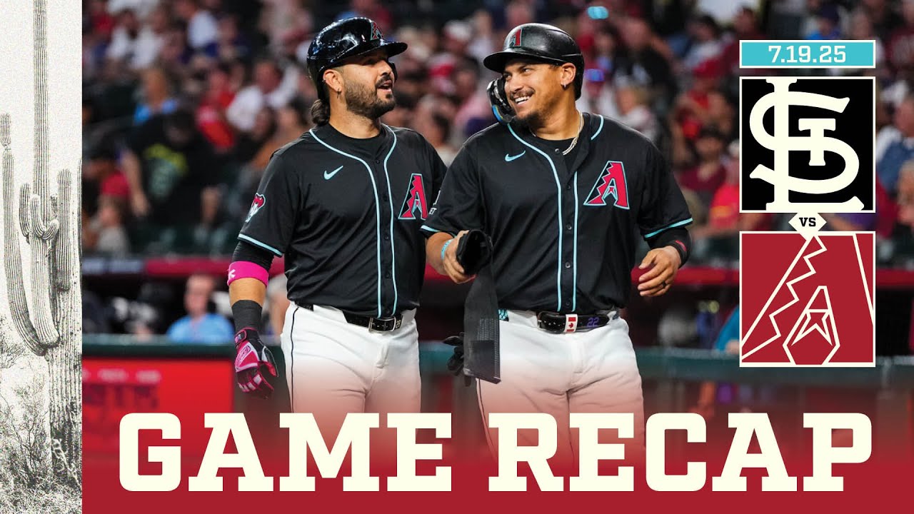 Cardinals vs. D-backs Game Highlights (7/19/25) | MLB Highlights | Arizona Diamondbacks