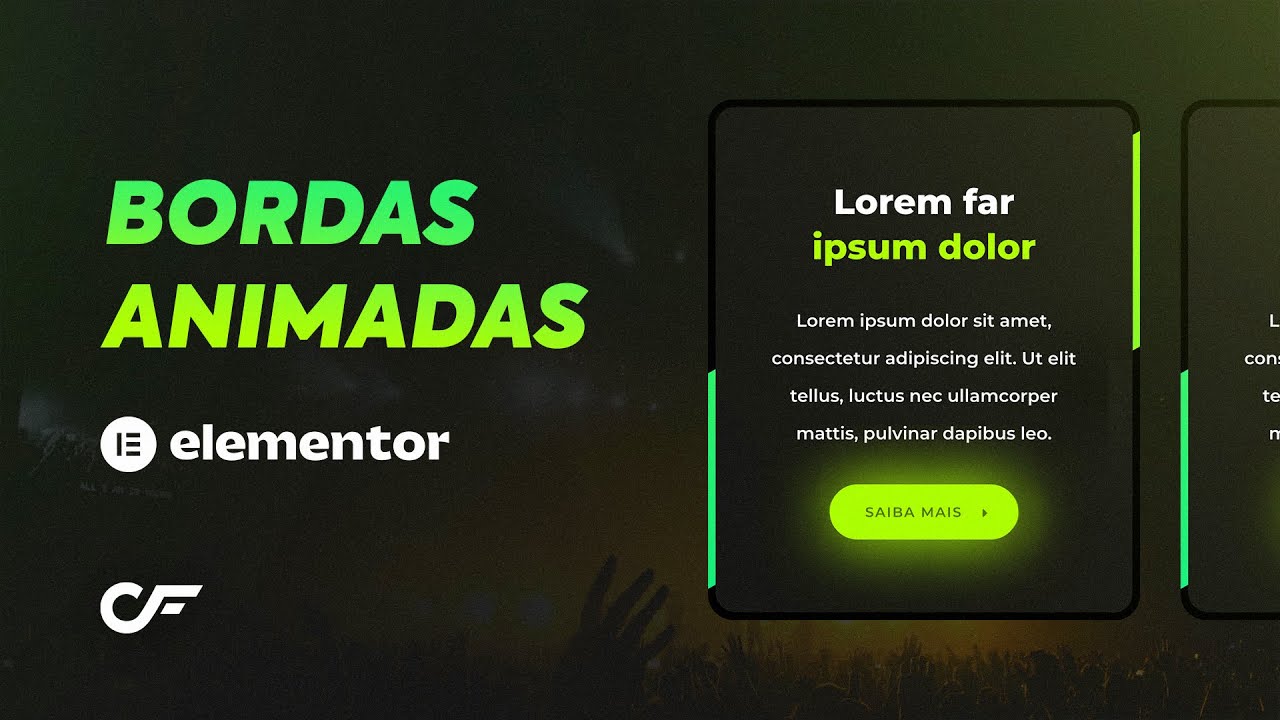 Efeito de BORDAS ANIMADAS no Elementor