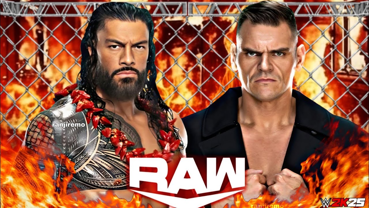 Roman Reigns vs Gunther Wwe Raw Netflix 223 Feb 2026 Wwe2k25 Simulation - FULL MATCH