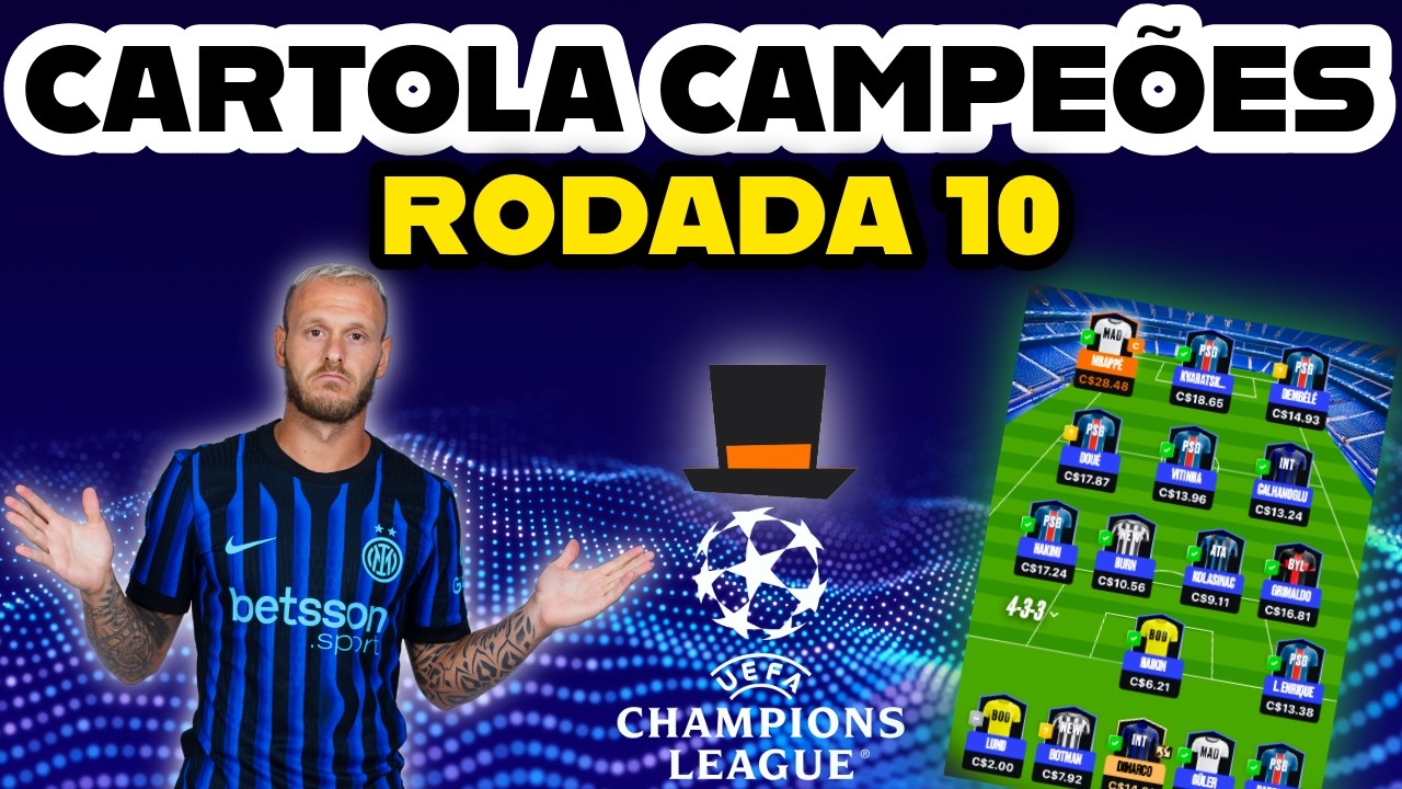 CARTOLA CAMPEÕES RODADA 10! NOMES E DICAS PARA MITAR! TIME MONTADO