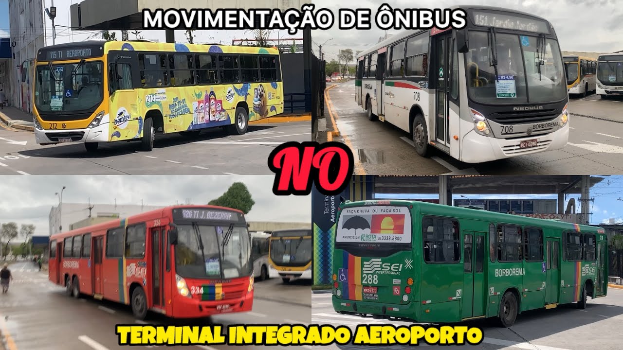 MOVIMENTAÇÃO DE ÔNIBUS NO TERMINAL INTEGRADO AEROPORTO