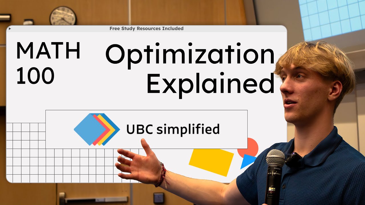 Optimization Explained in Under 3 Minutes | UBC MATH 100