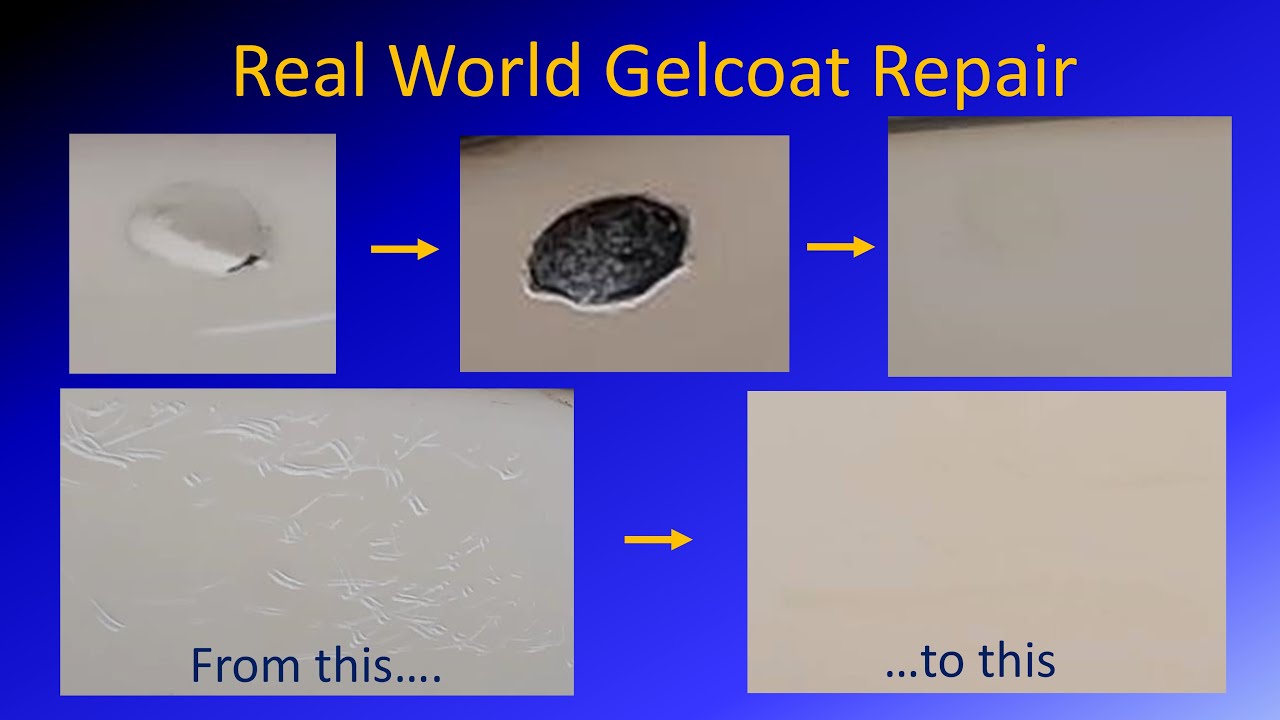 Real world gelcoat repair on the water in the Florida summer sun, heat and humidity. Part 1