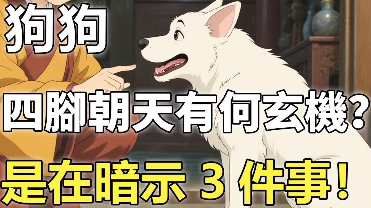 狗狗“四腳朝天”是在撒嬌？佛家點破：它能看到你看不到的“東西”，是在暗示這3件事！【輪回|因果|佛學】