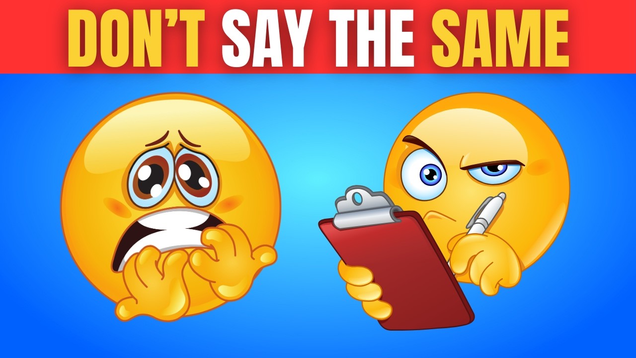 Avoid Saying The Same Thing As Me 🚫😡 Don't Say The Same Word Quiz Challenge 📢