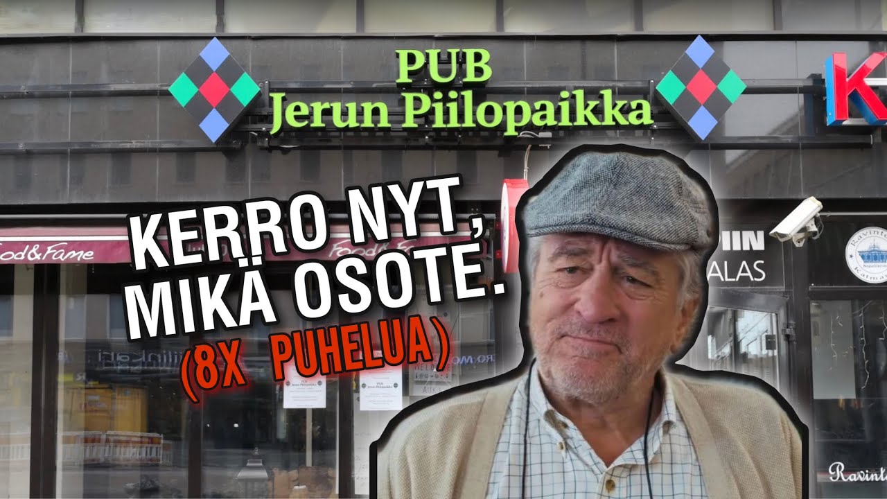 *JÄRISYTTÄVÄT Kahdeksan* puhelua PUB Jerun piilopaikkaan, Tampereella. | JokesPhone