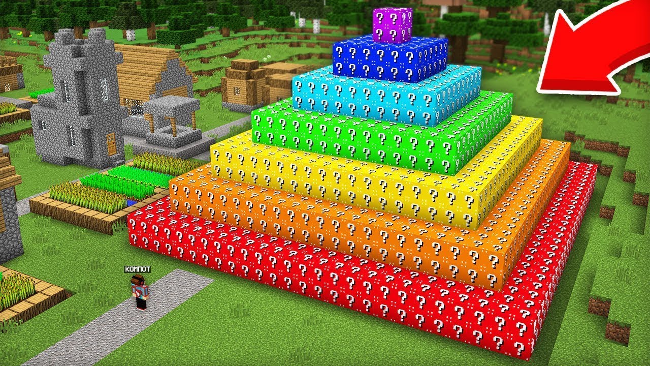 😱QISHLOQDA KAMALAK LAKI BLOKLI PIRAMIDA QAYERDAN PAYDO BO‘LDI?| UZBEKCHA MINECRAFT