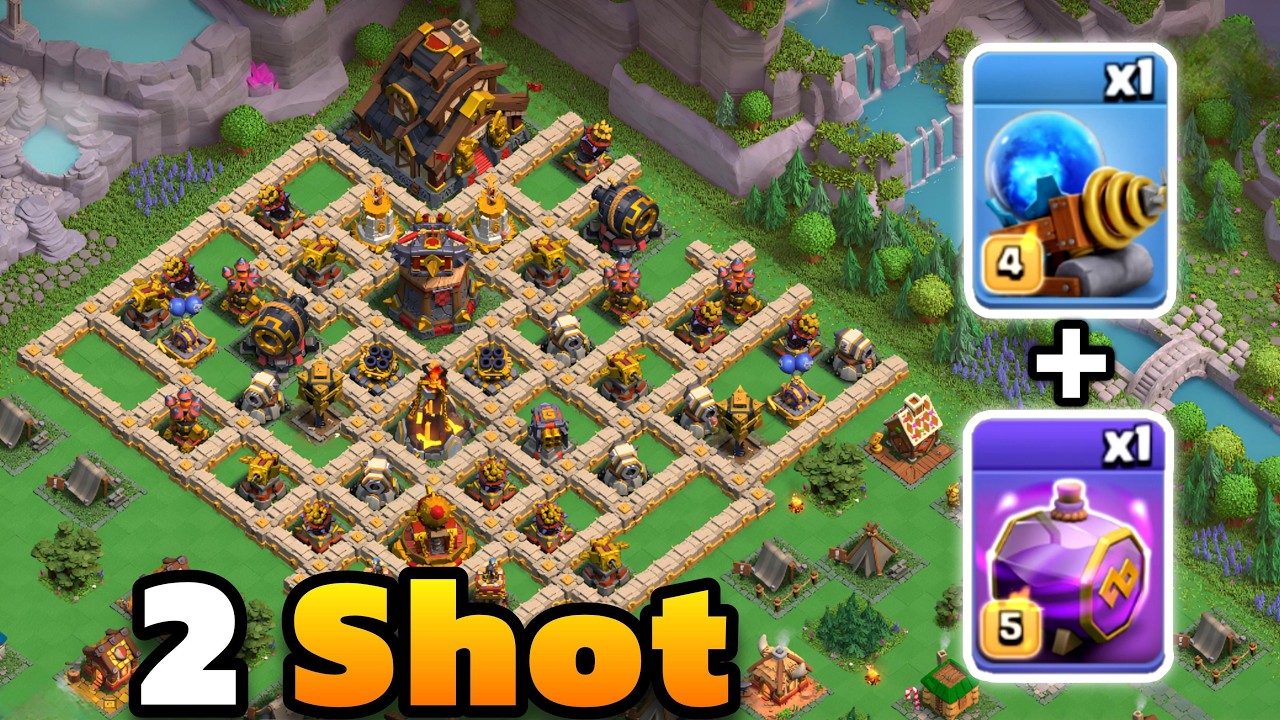 Best 2 Shot Capital Hall Attack In Clan Capital