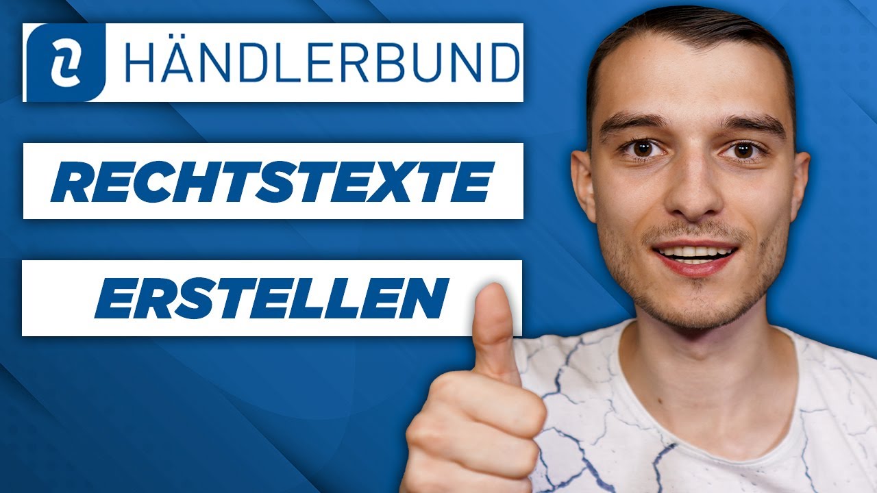 Rechtstexte erstellen mit dem Händlerbund Schritt für Schritt Anleitung