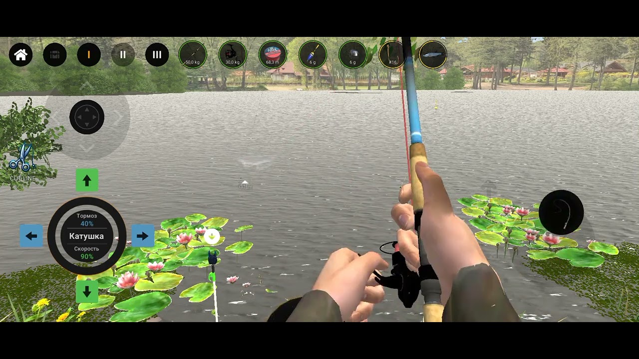 Ловля  крупного леща на пиявку в  Professional Fishing 2