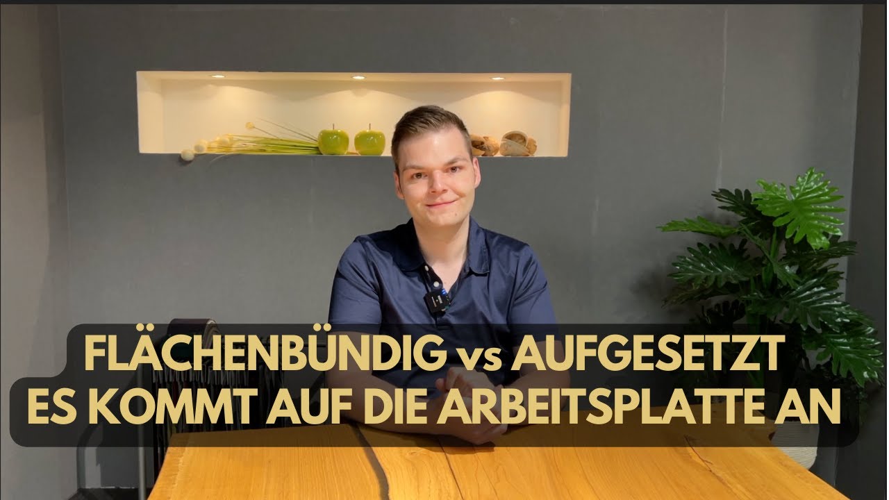Kochfeld fl&auml;chenb&uuml;ndig oder aufgesetzt einbauen - K&uuml;chenexperte erkl&auml;rt Vor- und Nachteile