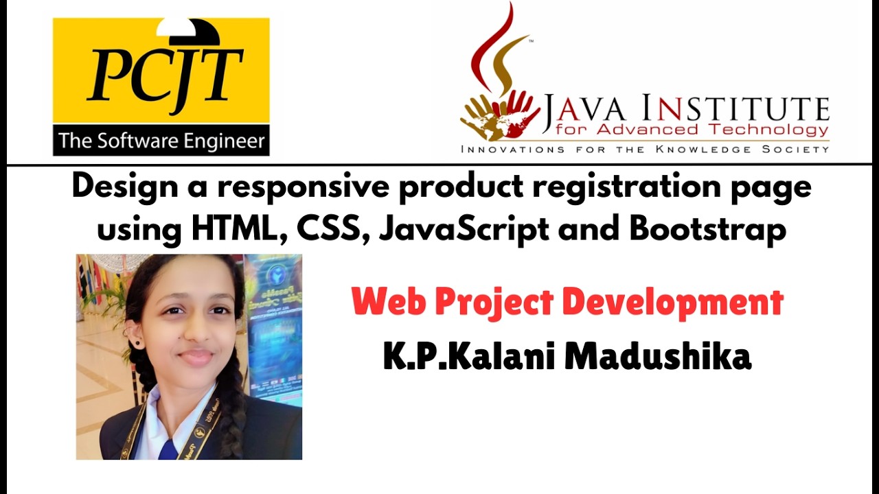 Design a responsive product registration page using HTML, CSS, JavaScript and Bootstrap