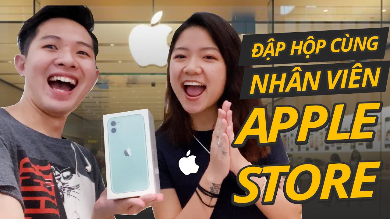CÙNG NHÂN VIÊN APPLE STORE ĐẬP HỘP iPHONE 11