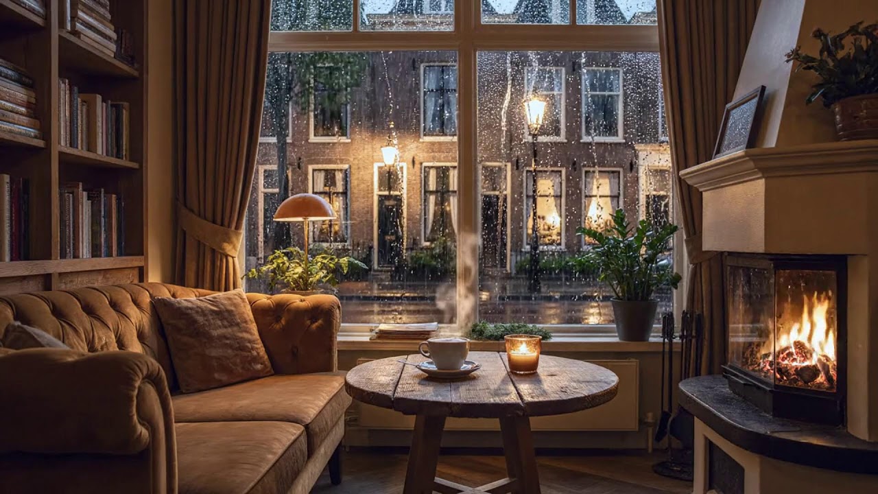 Relaxing Coffee Shop Ambience 🍂 Cozy Jazz Instrumental Music for Good Mood