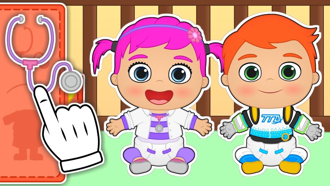 BABY ALEX AND LILY 👶 Dessing up as Doc McStuffins and Miles from Disney Junior | Cartoons for Kids