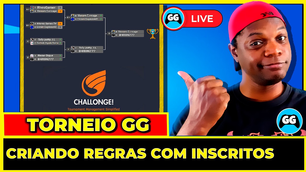 🔴🎮 Criando as regras dos torneios do canal ao vivo com os inscritos 🔥