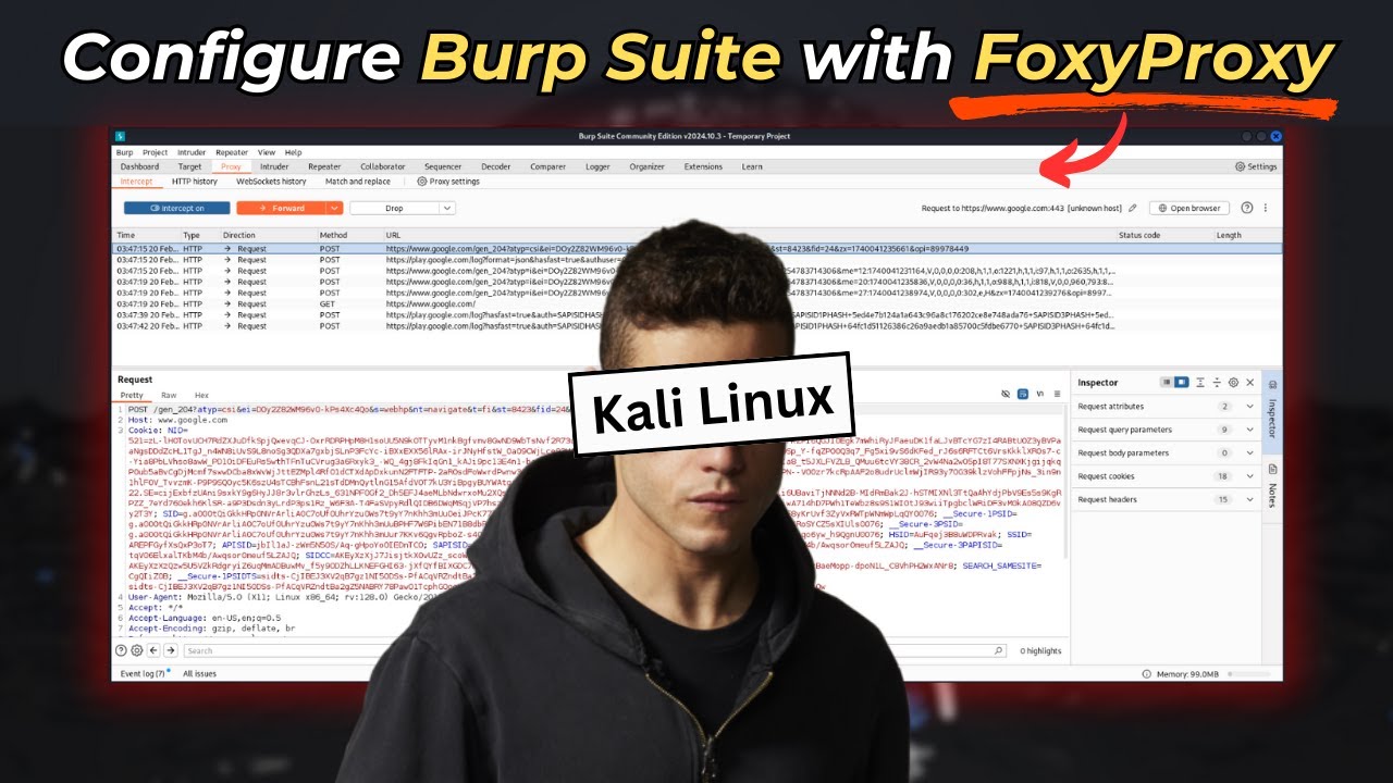 Setup Burp Suite with FoxyProxy (Firefox) - Kali Linux 2025 | Web App Penetration Testing