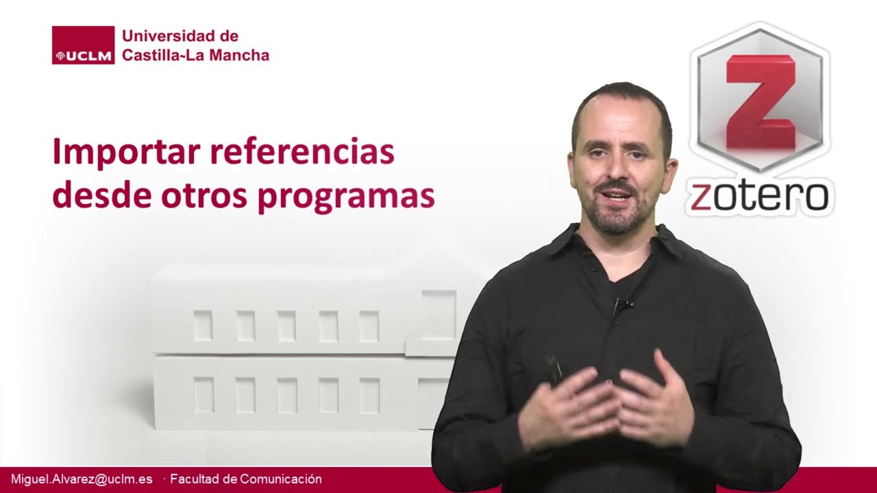 Curso Zotero para gestión bibliográfica (15 de 40). Importar referencias desde otros gestores.