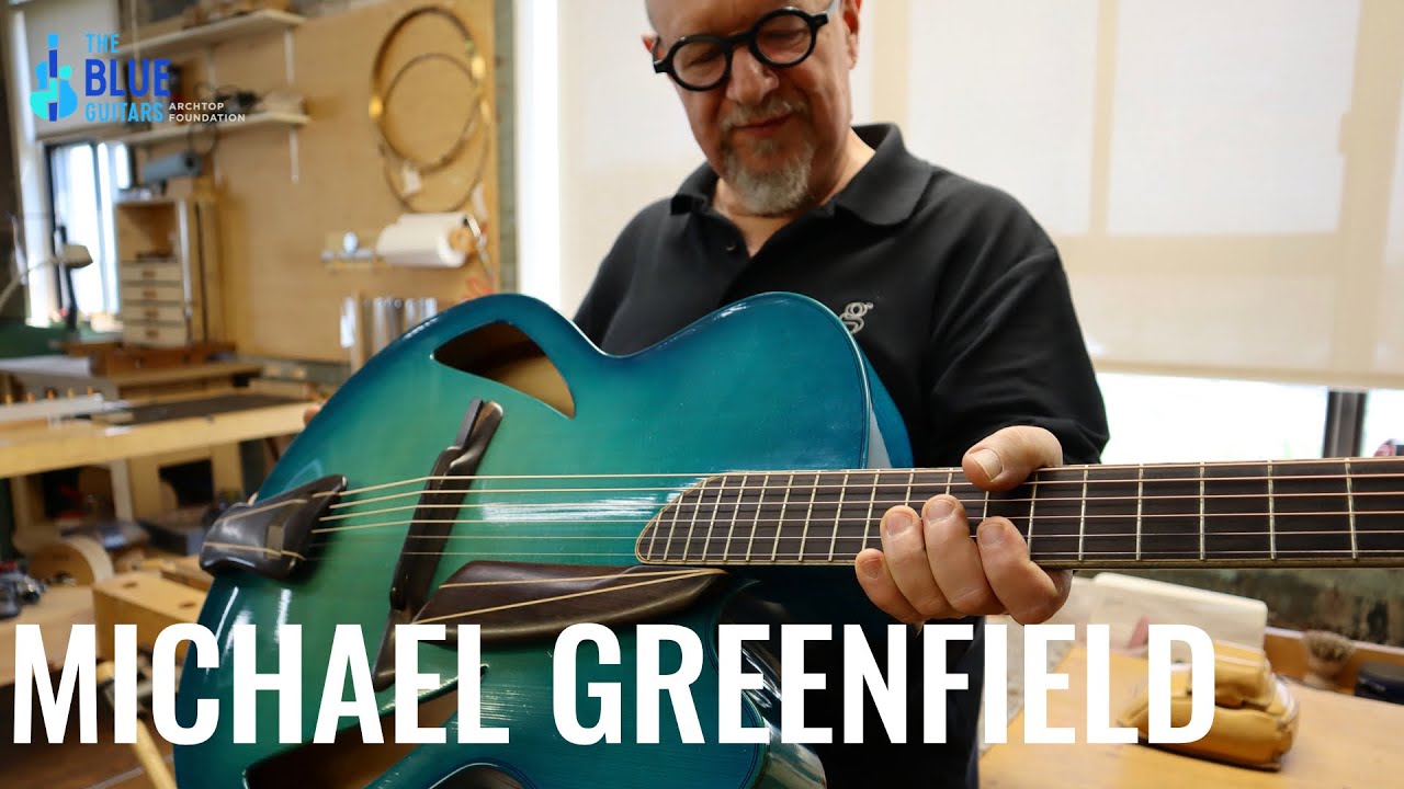 Luthier MICHAEL GREENFIELD checks out The D'AQUISTO BLUE CENTURA DELUXE - The Blue Guitar Collection