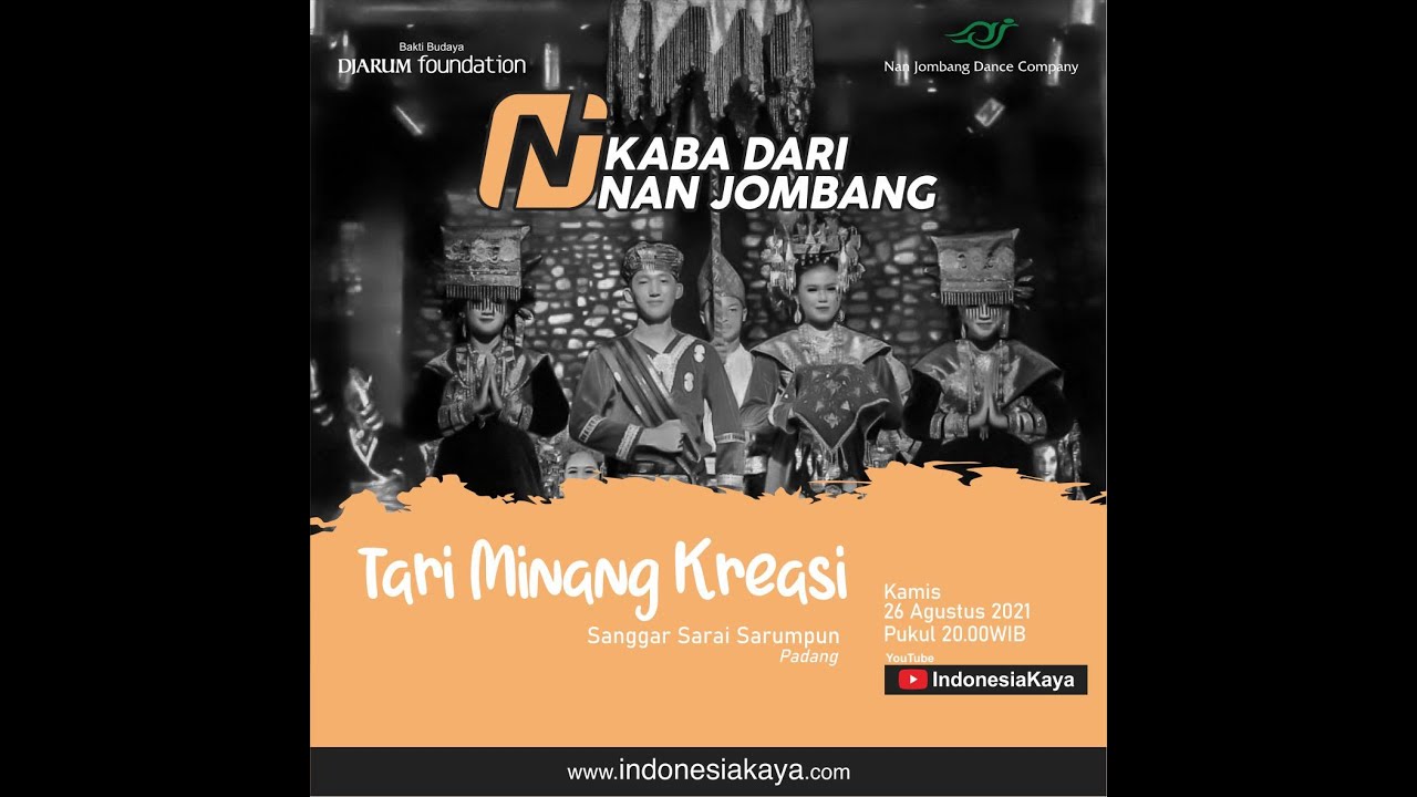 Kaba Dari Nan Jombang: Tari Minang Kreasi oleh Sanggar Sarai Sarumpun