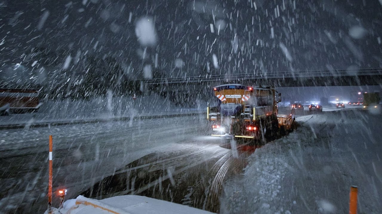 Unterwegs mit den Schneeräumern