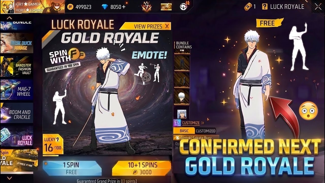 Next Gold Royale Bundle Confirmed 😘New Gold Royale Free Fire | June Month Booyah Pass | FF New Event