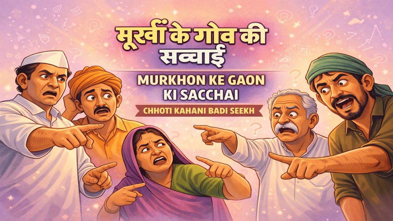 मूर्खों के गाँव की सच्चाई | MURKHON KE GAON KI SACCHAI | CHHOTI KAHANI BADI SEEKH | COMEDY MORAL