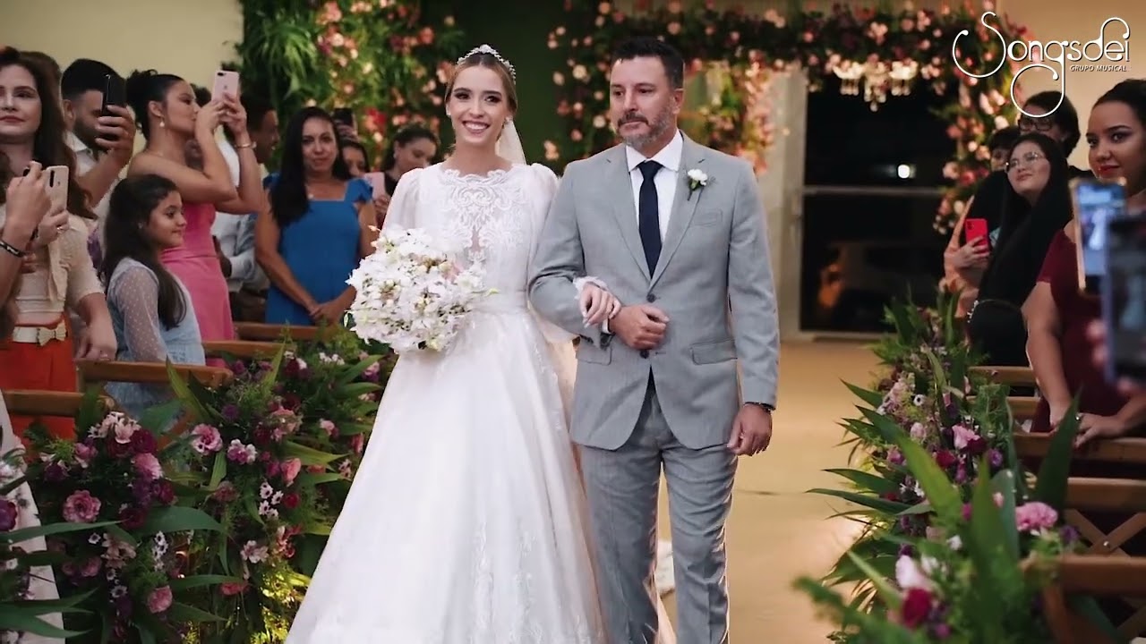 Entrada Emocionante da Noiva Isabela I Con Te Partirò - Instrumental I Musical Songsdei - Casamento