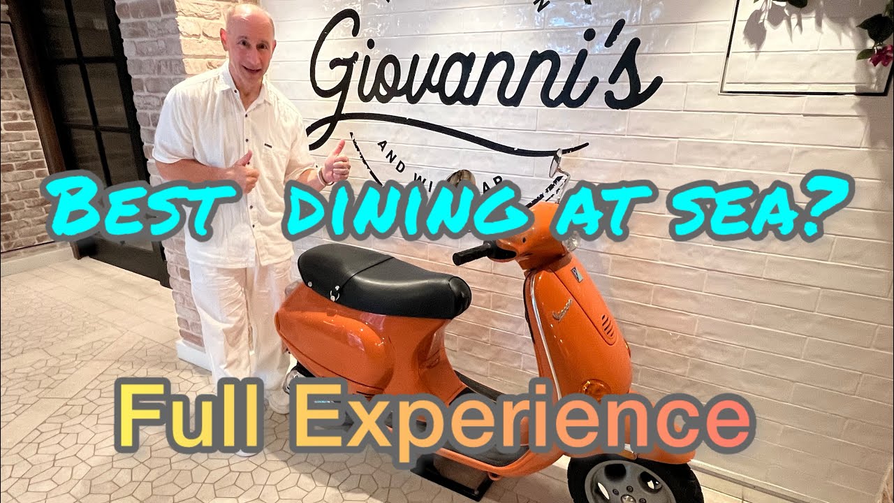 Giovanni’s Italian Kitchen Full Experience- Best Dining at Sea?