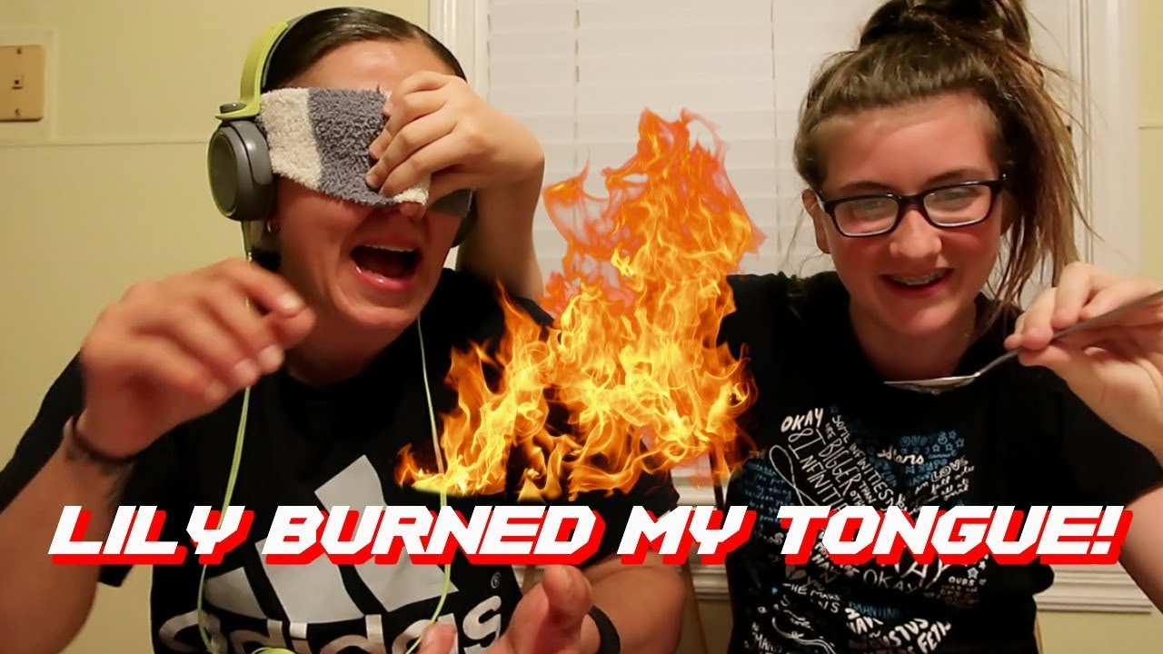 BLINDFOLDED NO SMELL TASTE CHALLENGE! (With headphones on!)