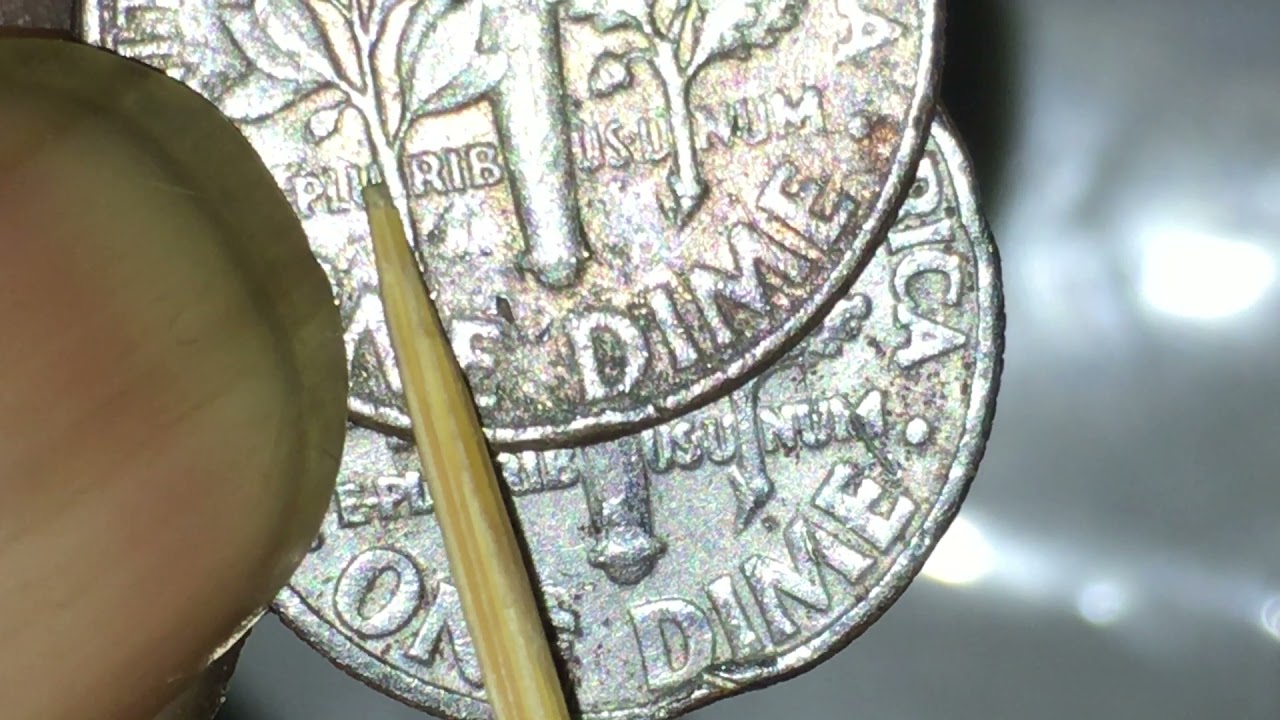 Rare error ... Roosevelt one dime 1984 D.