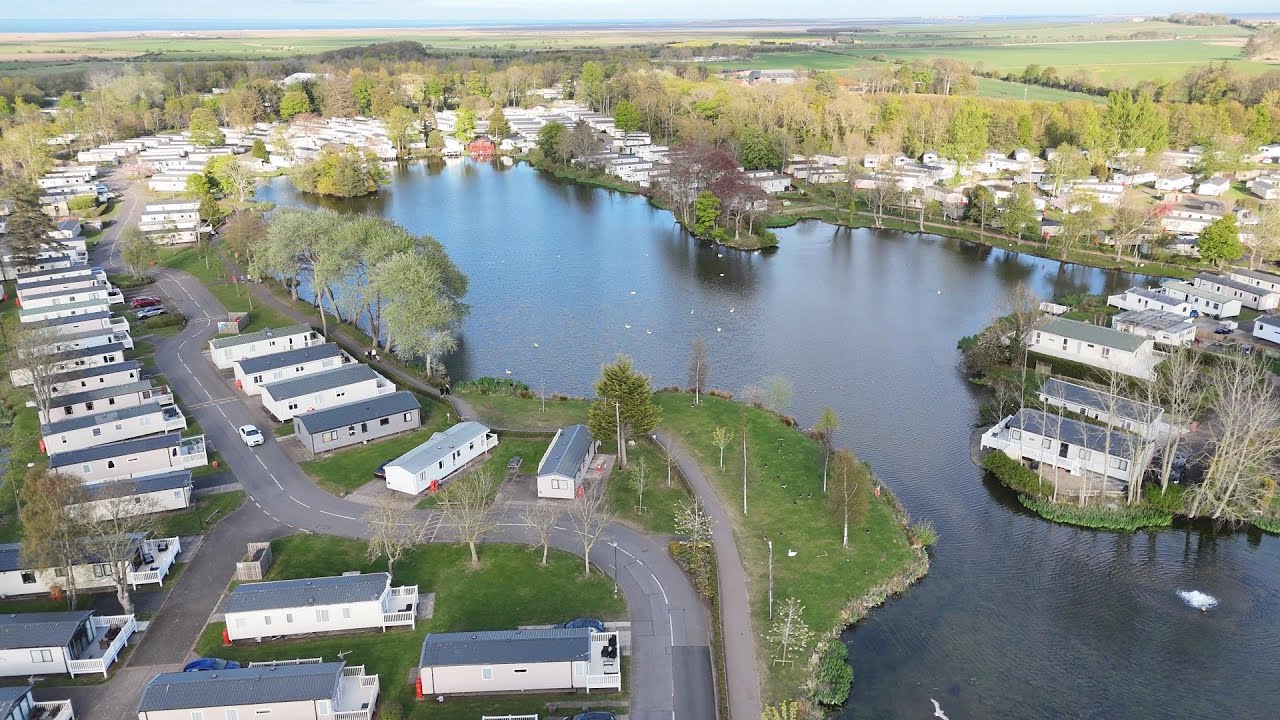 Haggerston Castle caravan park from the air DJI MINI  4pro