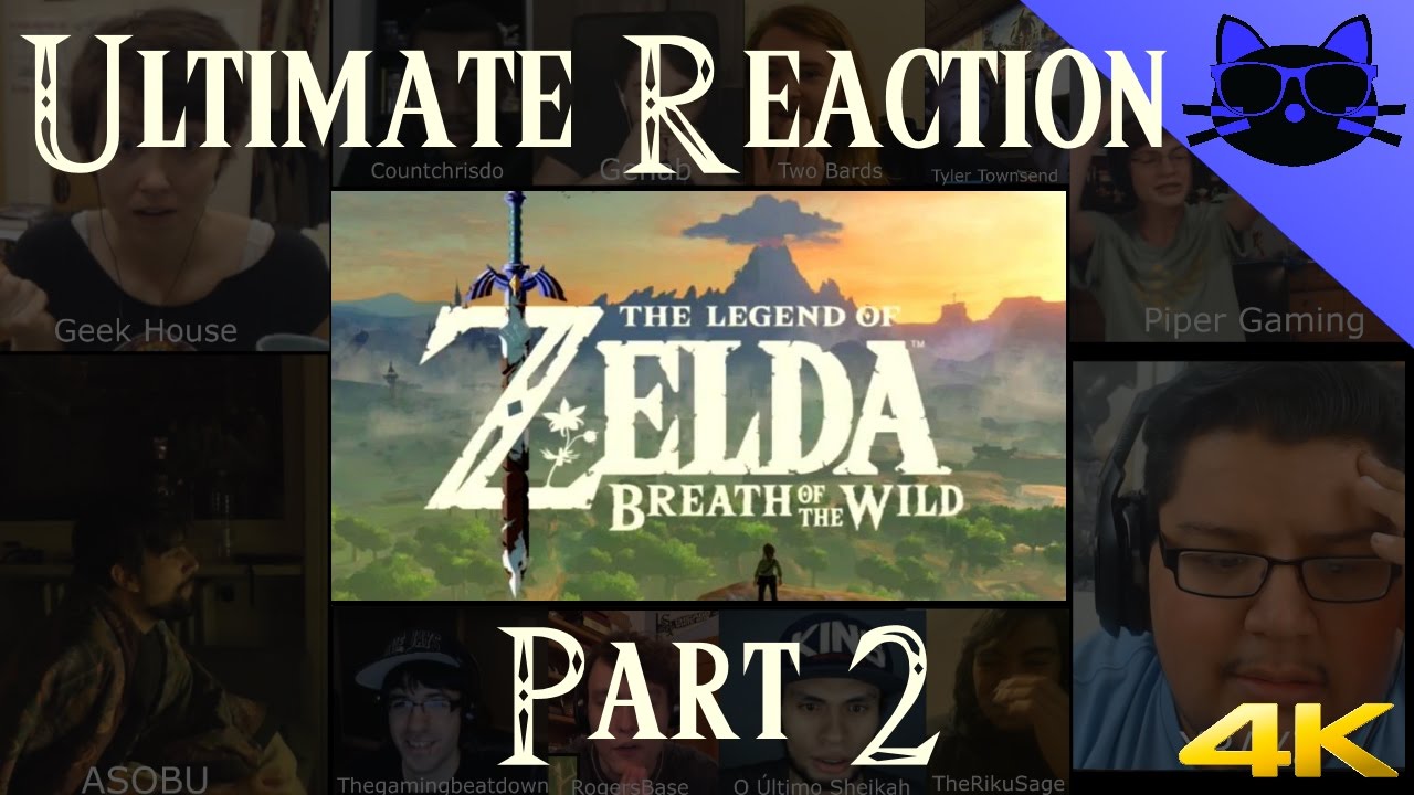 Zelda Breath of the Wild - Reaction Compilation - Part 2 - Best reactions - 4k