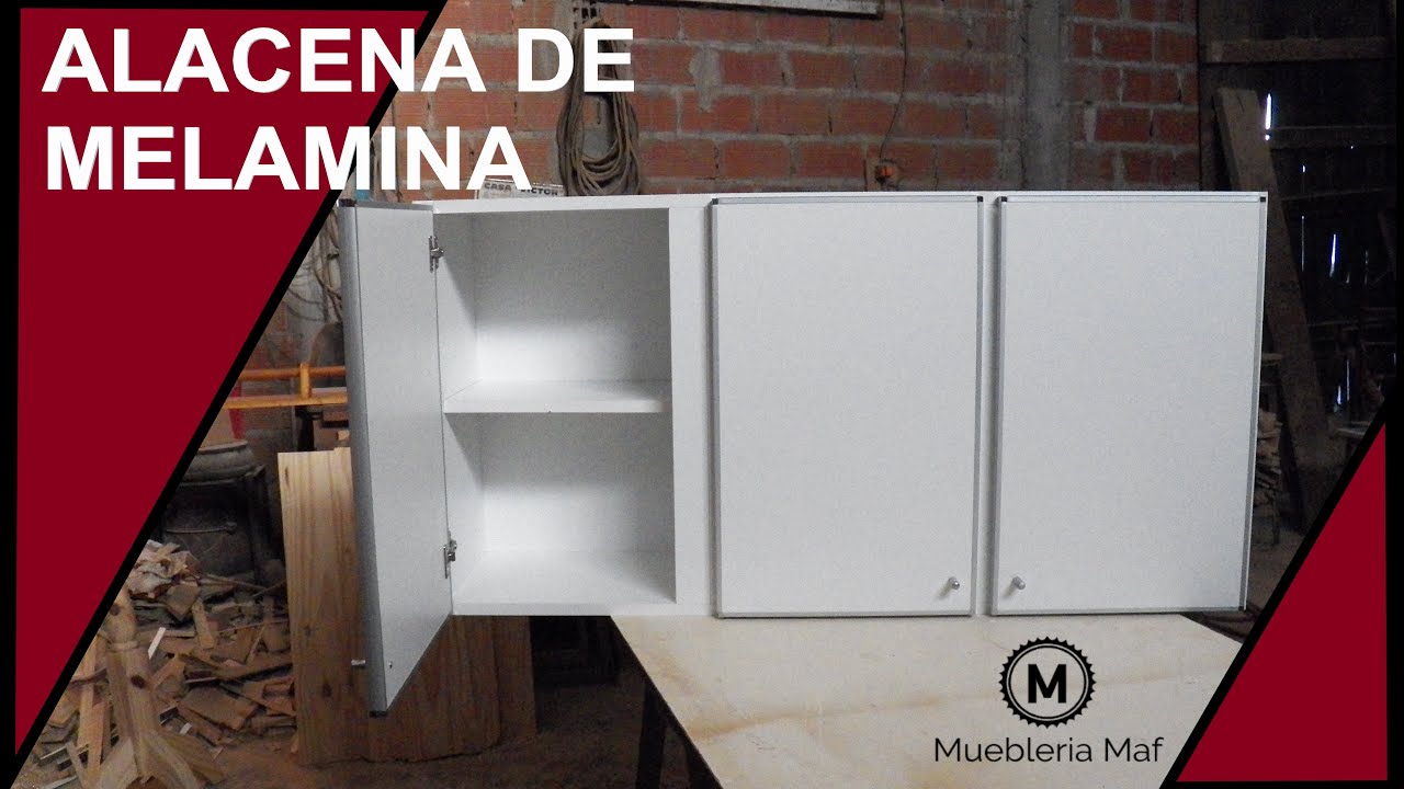 COMO HACER MUEBLE ALACENA DE MELAMINA PARA COCINA