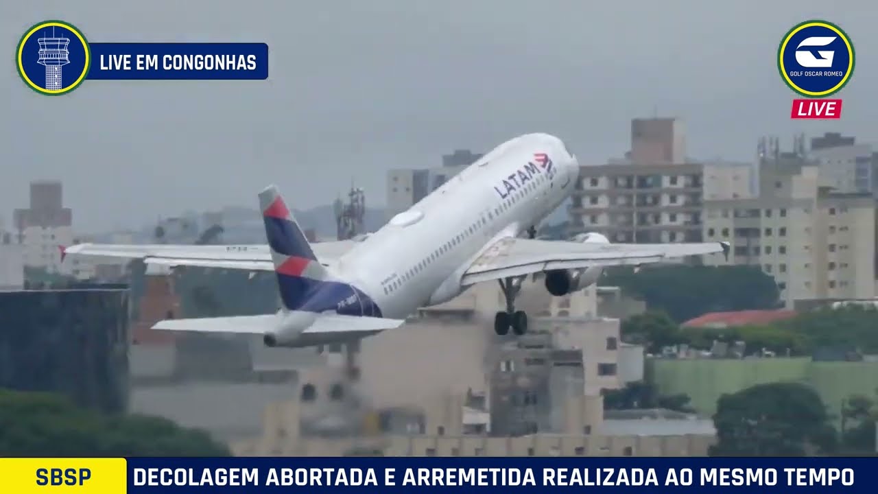 DECOLAGEM ABORTADA E ARREMETIDA REALIZADA AO MESMO TEMPO EM PROL DA SEGURANÇA EM CONGONHAS