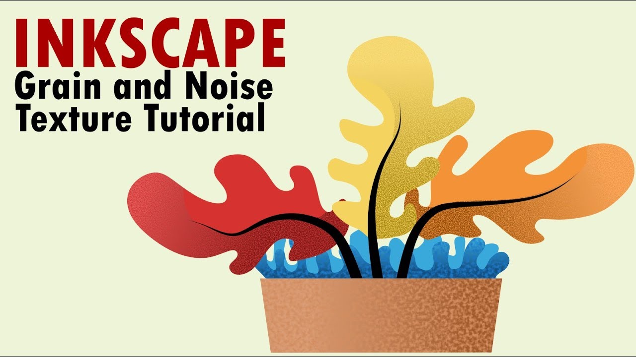 Inkscape Tutorial | Noise and Grain Texture Effect Using Inkscape