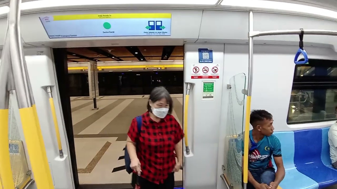 MRT Putrajaya Line Hyundai Rotem 'Ducky' Set 18 from Sri Delima to Ampang Park