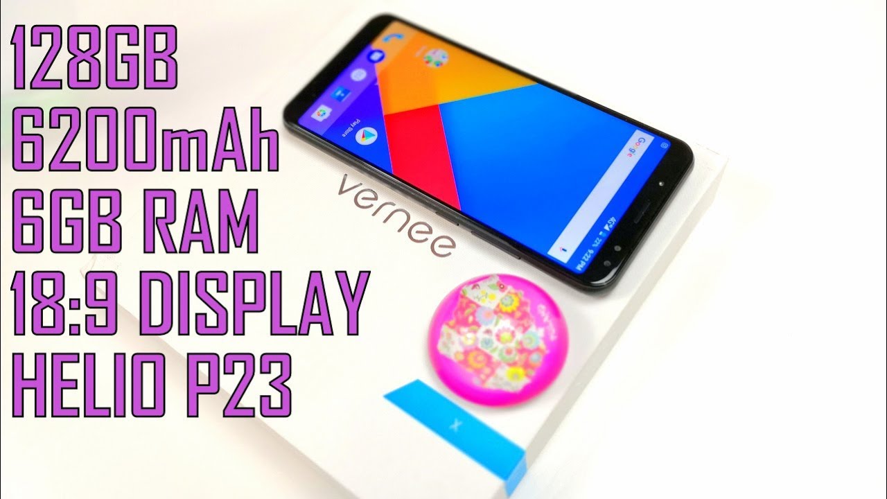 Vernee X Unboxing ( 128GB, 6200mAh, 6GB RAM, 18:9 Display, Helio P23, Face ID )