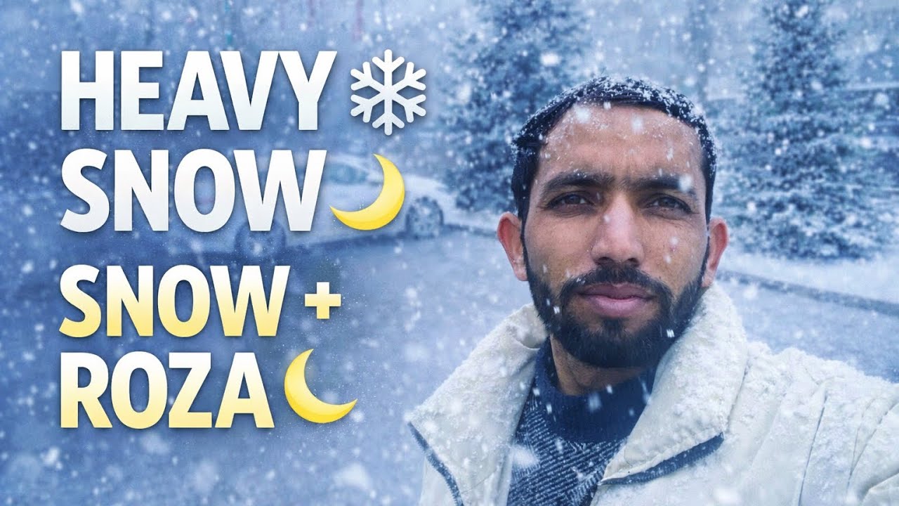 🌨️ Heavy Snow + Fasting | Real Student Life Vlog