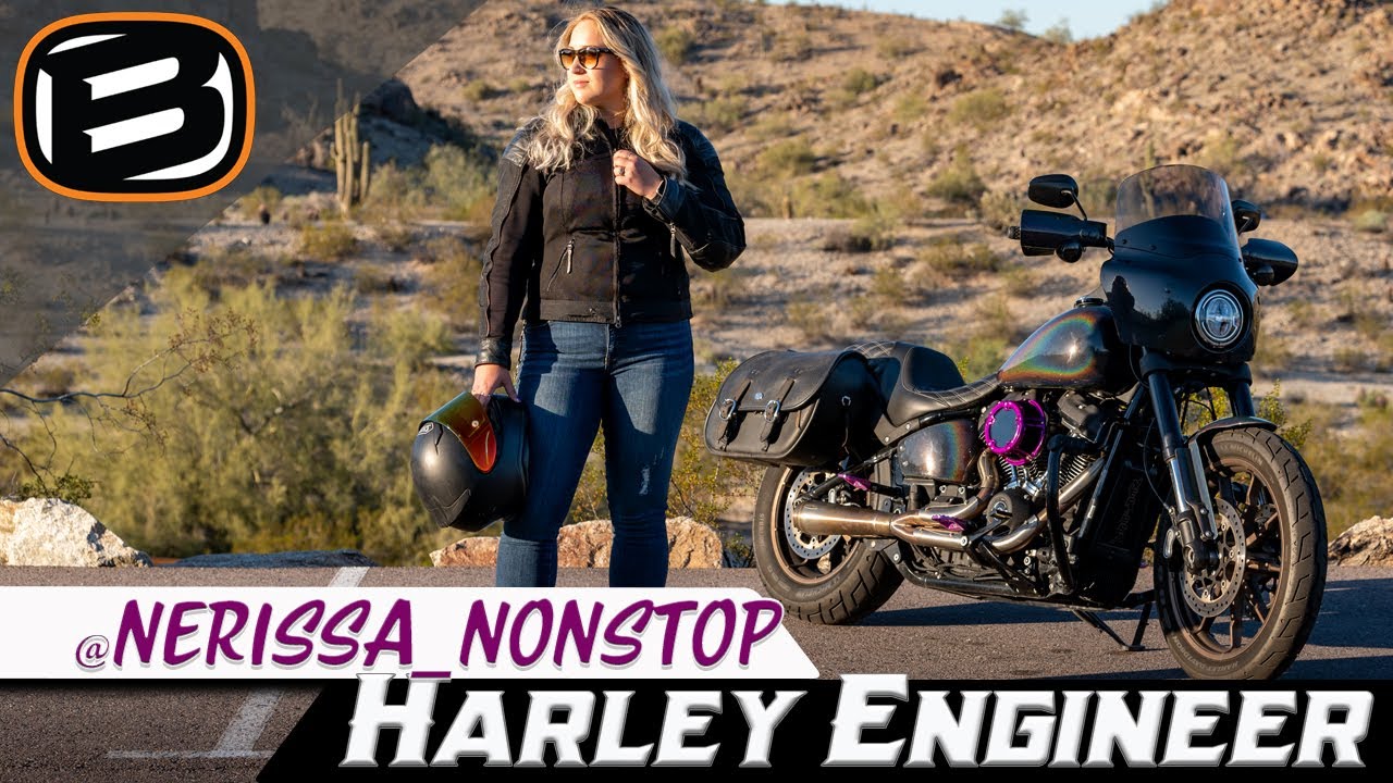 Harley Engineer! @nerissa_nonstop and her Harley Davidson Softail LowRider S!