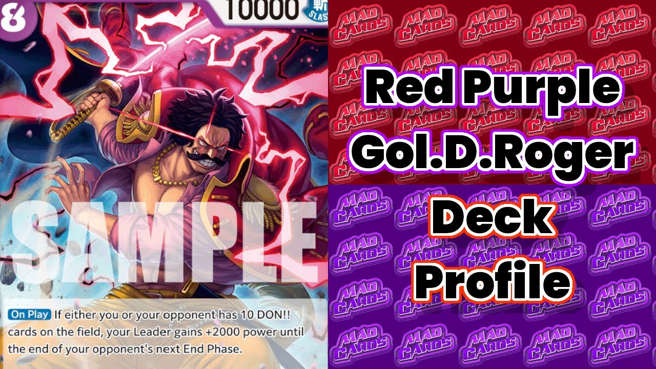 ЗАДЕРЖКИ ЗАКОНЧИЛИСЬ! | ОБНОВЛЕННЫЙ ПРОФИЛЬ КОЛОДЫ GOL.D.ROGER | One Piece TCG [OP13] | Красно-фи...