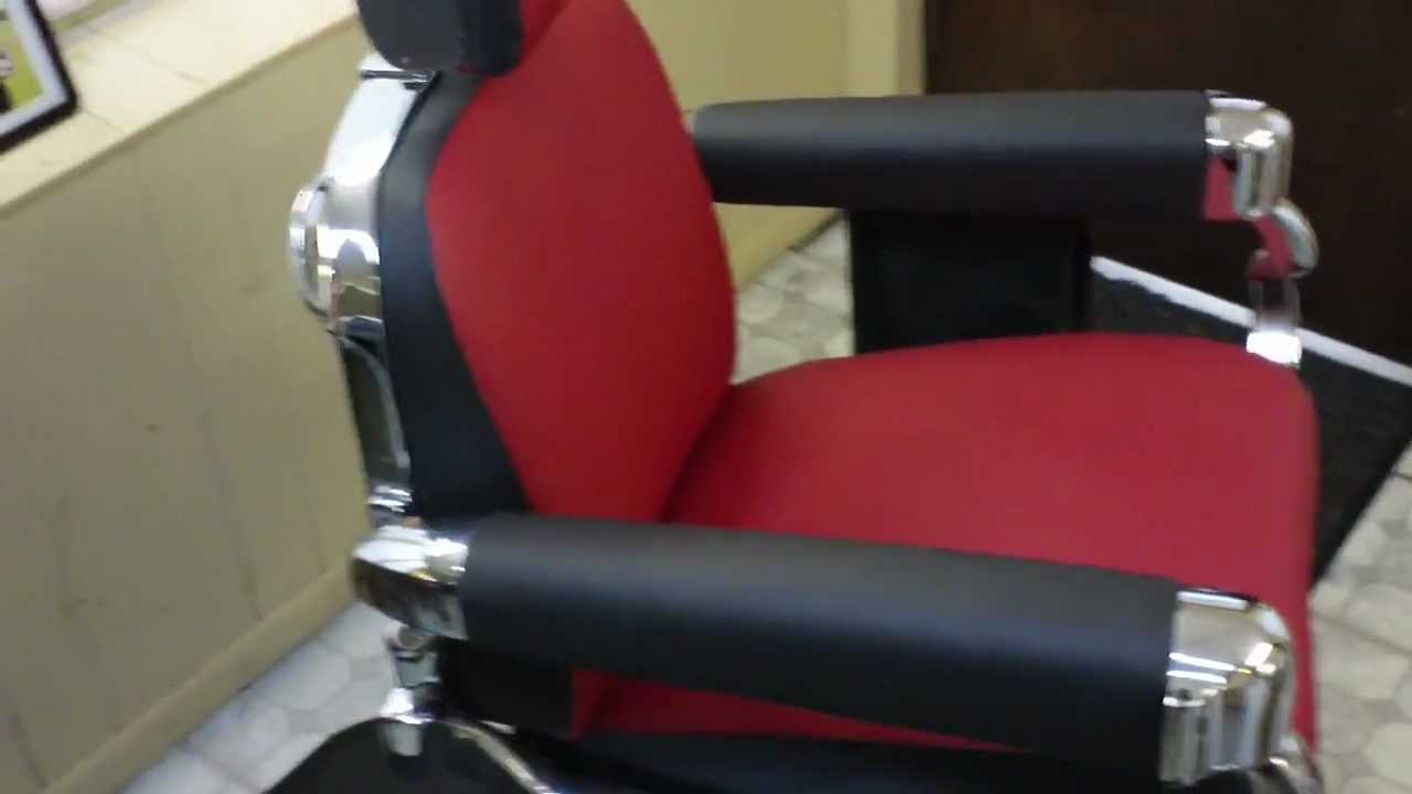 1950's Belmont Barber Chair Restoration Finished Product HD Video 