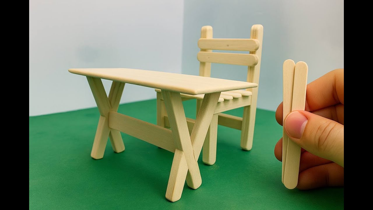 From Sticks to Tiny Table – Miniature Crafting Magic!