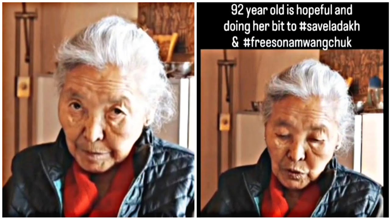 92-Year-Old Grandmother’s Heartfelt Plea for Ladakh | #SaveLadakh & #FreeSonamWangchuk.