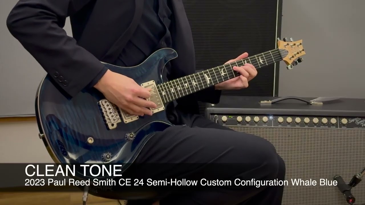 2023 Paul Reed Smith CE 24 Semi-Hollow Custom Configuration Whale Blue