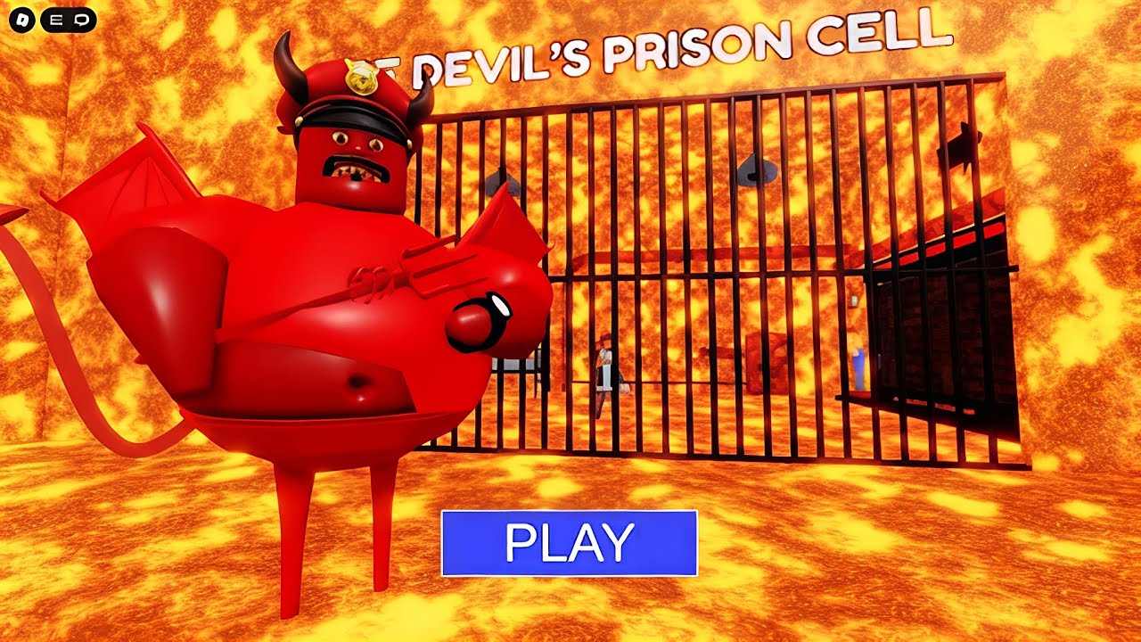 DEVIL PRISON RUN (OBBY) #scaryobby #roblox 