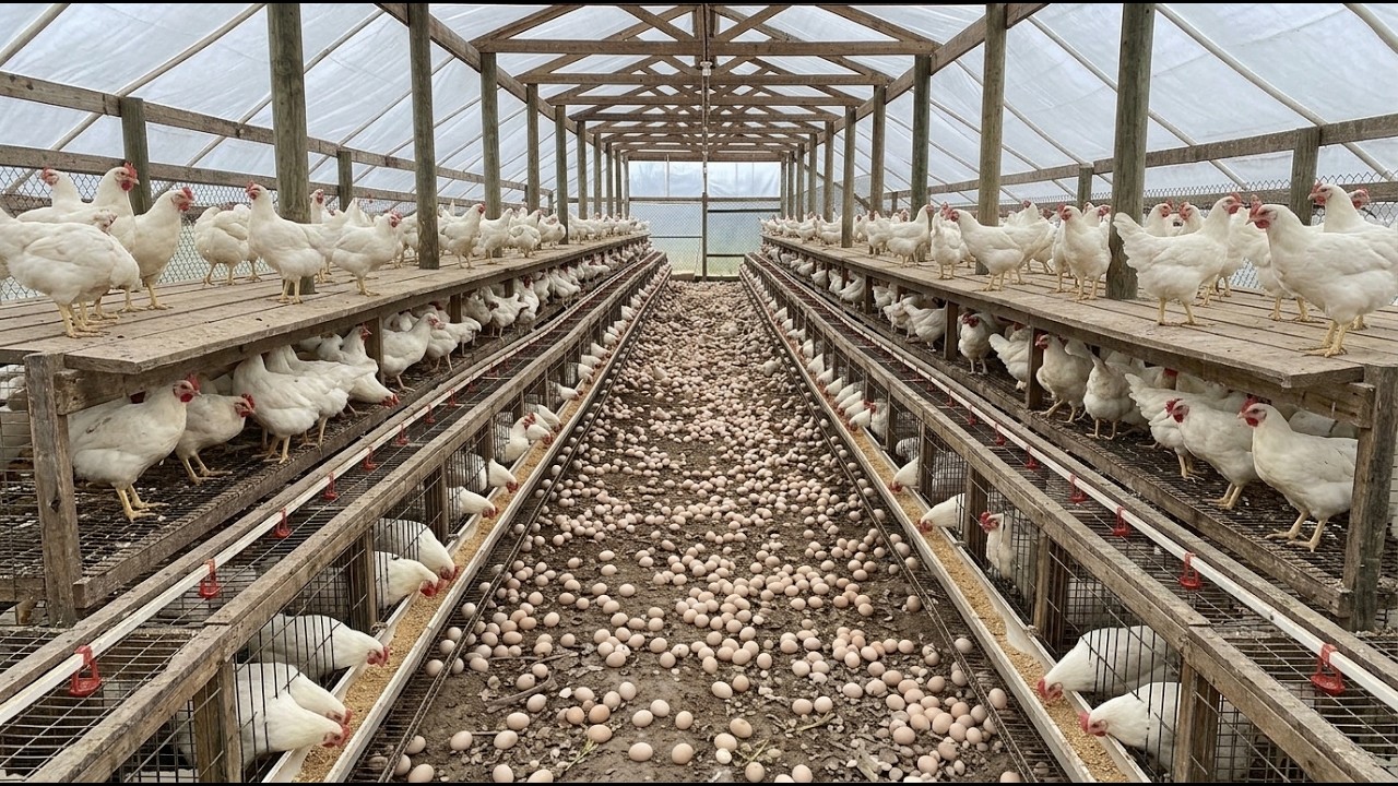 Relaxing Egg Collection | Satisfying Farm Life 🥚🐔